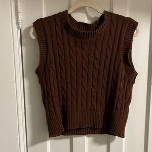 EUC Forever 21 Brown Sweater Vest (Size S)